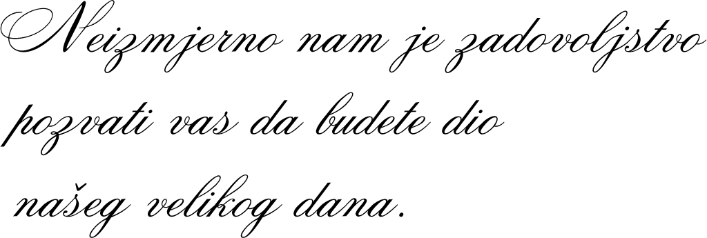 zadovoljstvo nas je pozvati vas